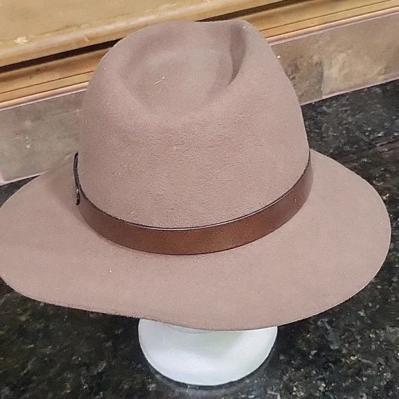 Vintage De Luxe Quality Wool Hat Sz L Adult Mens Wool Deluxe Brown Oktoberfest German Alpine  main image 4